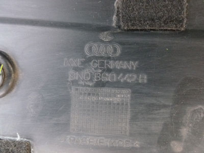 2000 Audi TT Mk1 / 8N - Engine Bay Radiator Core Support Cover Trim, Right 8N0860442B3